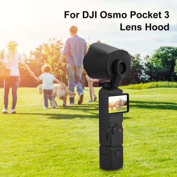DJI OSMO Pocket 3 Sunshade Lens Protective Cover Hood (Black) - Image 2