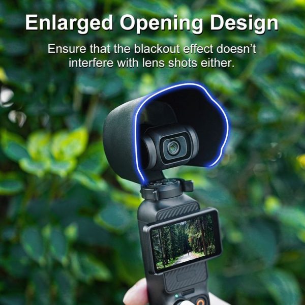 DJI OSMO Pocket 3 Sunshade Lens Protective Cover Hood (Black) - Image 6