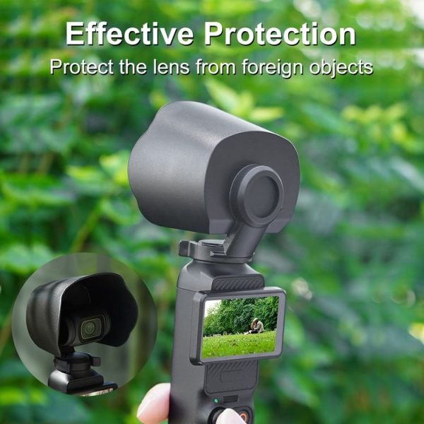 DJI OSMO Pocket 3 Sunshade Lens Protective Cover Hood (Black) - Image 8