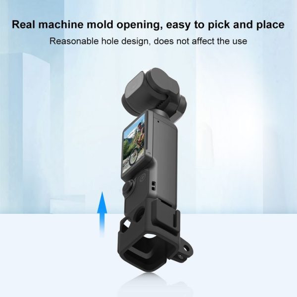 DJI OSMO Pocket 3 PULUZ Protection Frame Cage Expansion Adapter Bracket (Black) - Image 5