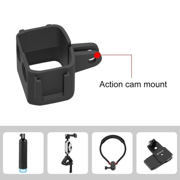 DJI OSMO Pocket 3 PULUZ Protection Frame Cage Expansion Adapter Bracket (Black) - Image 6