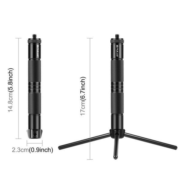 PULUZ Foldable Aluminum Alloy Light Stand Live Tripod Camping Ground Holder - Image 3