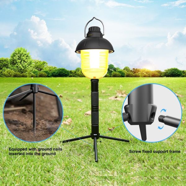 PULUZ Foldable Aluminum Alloy Light Stand Live Tripod Camping Ground Holder - Image 5