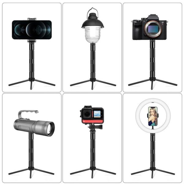 PULUZ Foldable Aluminum Alloy Light Stand Live Tripod Camping Ground Holder - Image 6