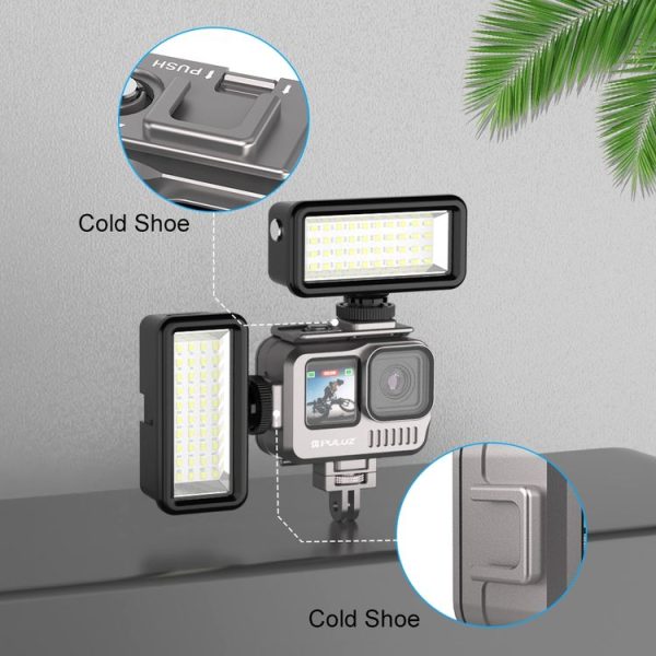 GoPro HERO13 Black / 12 Black / 11 Black / 10 Black / 9 Black PULUZ 40m Waterproof Housing Aluminum Alloy Protective Case (Grey) - Image 4