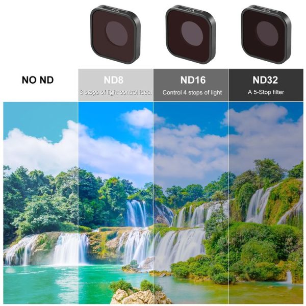 PULUZ Action Camera ND16 Lens Filter For GoPro HERO13 Black / 12 Black / 11 Black / 11 Black Mini / 10 Black / 9 Black - Image 7