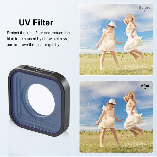 PULUZ Action Camera UV Lens Filter For GoPro HERO13 Black / 12 Black / 11 Black / 11 Black Mini / 10 Black / 9 Black - Image 6
