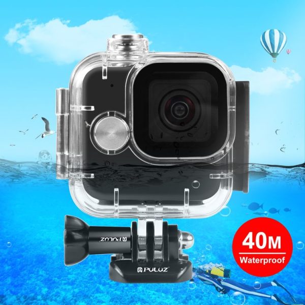 GoPro Hero11 Black Mini PULUZ 40m Waterproof Housing Protective Case with Buckle Basic Mount & Screw (Transparent)