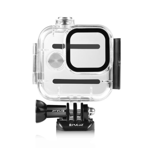 GoPro Hero11 Black Mini PULUZ 40m Waterproof Housing Protective Case with Buckle Basic Mount & Screw (Transparent) - Image 2