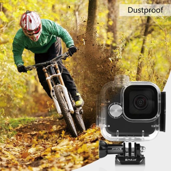 GoPro Hero11 Black Mini PULUZ 40m Waterproof Housing Protective Case with Buckle Basic Mount & Screw (Transparent) - Image 6