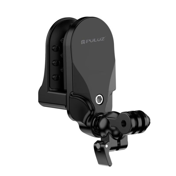 PULUZ Motorcycle Helmet Chin Clamp Mount for GoPro and Other Action Cameras (Black) - Image 3