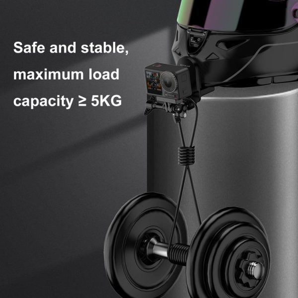 PULUZ Motorcycle Helmet Chin Clamp Mount for GoPro and Other Action Cameras (Black) - Image 7