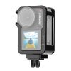DJI Osmo Action 4 / 3 PULUZ Metal Cage Expansion Adapter Frame with Cold Shoe (Black)