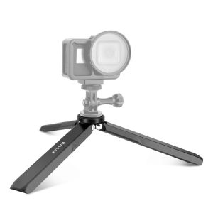 DJI Osmo Pocket 3 / Insta360 X4 PULUZ Aluminum Alloy Metal Tripod (Black)