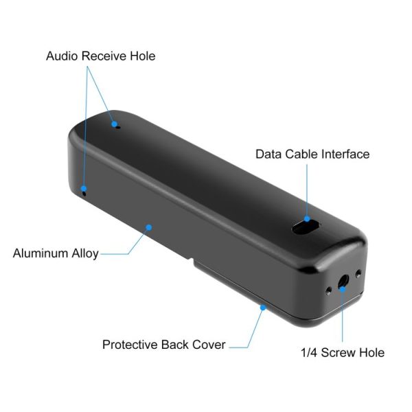 DJI OSMO Pocket 3 PULUZ Metal Protection Frame Cage Adapter Bracket (Black) - Image 4