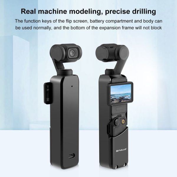 DJI OSMO Pocket 3 PULUZ Metal Protection Frame Cage Adapter Bracket (Black) - Image 7