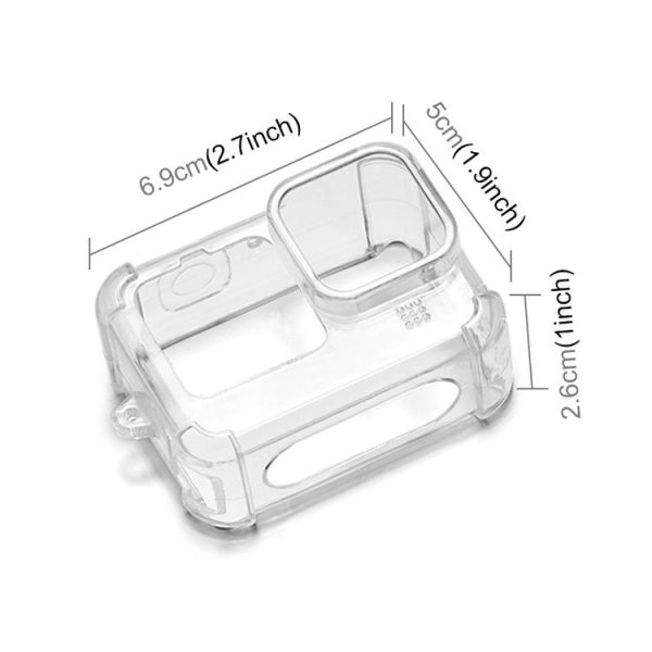 PULUZ Clear TPU Case with Lens Cap For GoPro HERO12 Black / 11 Black / 10 Black / 9 Black (Transparent) - Image 3