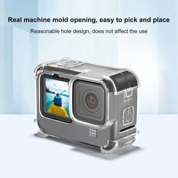 PULUZ Clear TPU Case with Lens Cap For GoPro HERO12 Black / 11 Black / 10 Black / 9 Black (Transparent) - Image 5