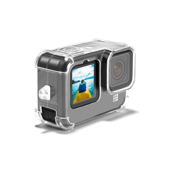 PULUZ Clear TPU Case with Lens Cap & Neck Strap For GoPro HERO12 Black / 11 Black / 10 Black / 9 Black (Transparent) - Image 4