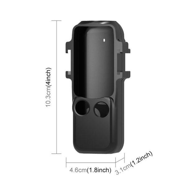 DJI OSMO Pocket 3 PULUZ Metal Protection Frame Cage Adapter Bracket with Dual Cold Shoes (Black) - Image 4