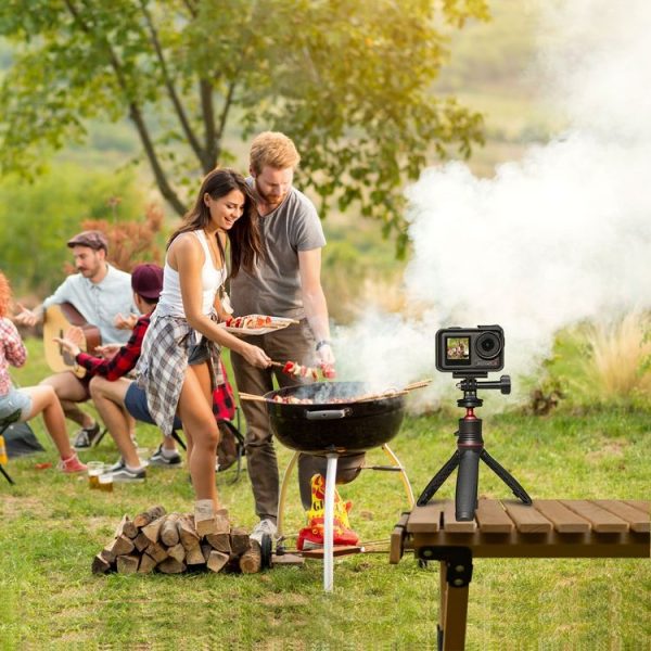 DJI Osmo Action 5 Pro / 4 / 3 PULUZ Magnetic Quick Release Base Expansion Mount (Black) - Image 9