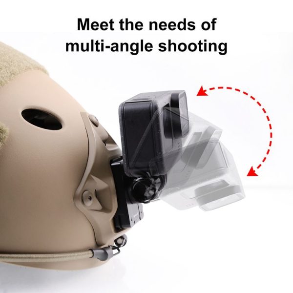 PULUZ Aluminum Quick Release Bracket NVG Helmet Mount for GoPro and Other Action Cameras (Black) - Image 6