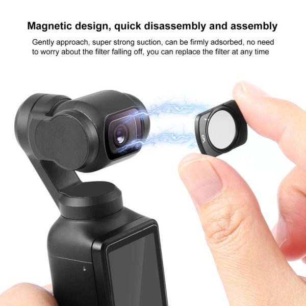 DJI Osmo Pocket 3 PULUZ Magnetic Camera Lens CPL Filter - Image 6
