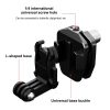 PULUZ Motorcycle Windshield Action Camera Mount Clip for GoPro Hero12 Black / DJI Osmo Action 4 / Insta360 X4 / Ace Pro and Other Action Cameras (Black) - Image 5