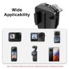 PULUZ Motorcycle Windshield Action Camera Mount Clip for GoPro Hero12 Black / DJI Osmo Action 4 / Insta360 X4 / Ace Pro and Other Action Cameras (Black) - Image 9