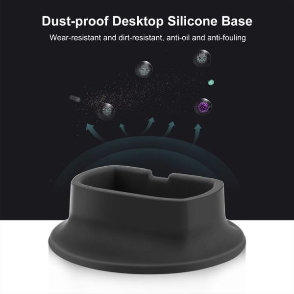 Insta360 X4 PULUZ Silicone Dock Desktop Fixed Base Bracket (Black) - Image 6