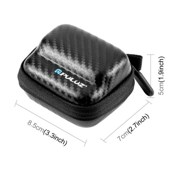 Insta360 GO 3 / GO 3S PULUZ Mini Body Bag Portable Carbon Fiber EVA Storage Bag (Black) - Image 4