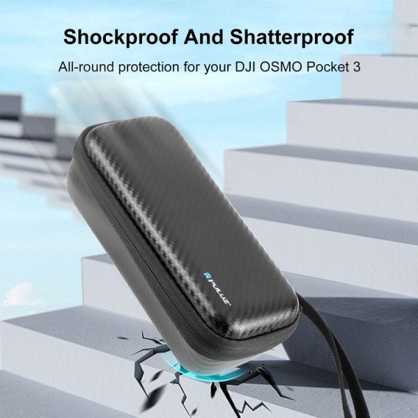 DJI Osmo Pocket 3 PULUZ Mini Body Bag Portable EVA Storage Bag (Black) - Image 7
