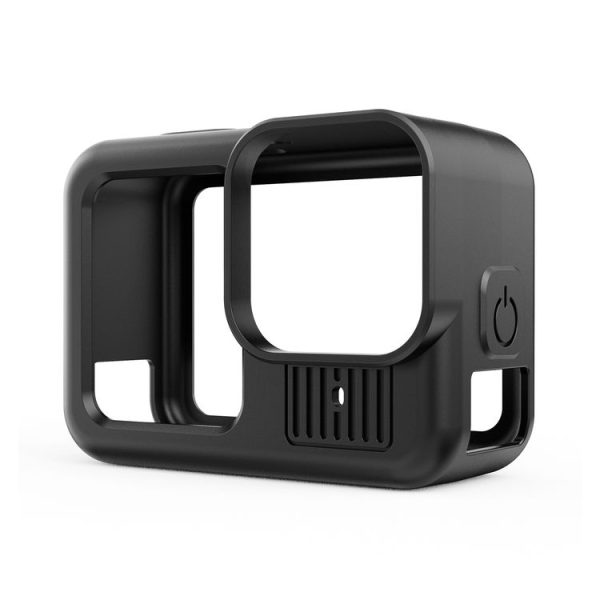 GoPro HERO13 Black PULUZ Silicone Protective Case Cover with Wrist Strap & Lens Cover (Black) - Image 2