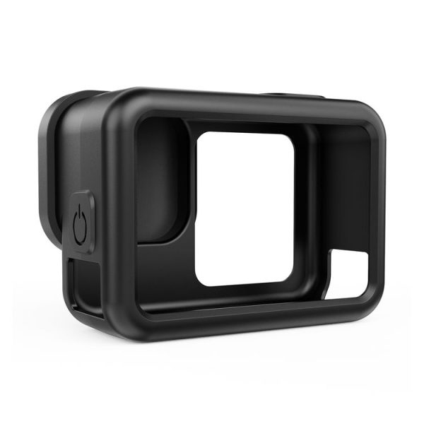 GoPro HERO13 Black PULUZ Silicone Protective Case Cover with Wrist Strap & Lens Cover (Black) - Image 3