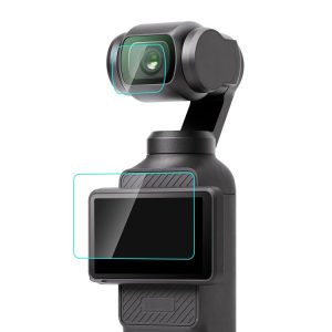 DJI OSMO Pocket 3 PULUZ 9H 2.5D HD Tempered Glass Lens Protector + Screen Film (Transparent)