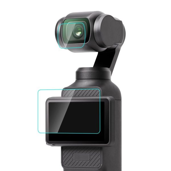 DJI OSMO Pocket 3 PULUZ 9H 2.5D HD Tempered Glass Lens Protector + Screen Film (Transparent)
