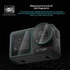 DJI Osmo Action 4 PULUZ 3-in-1 Lens Front and Back Screen Tempered Glass Explosion-proof Film (Transparent) - Image 3