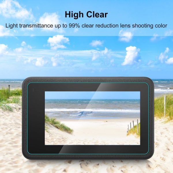 DJI Osmo Action 4 PULUZ 3-in-1 Lens Front and Back Screen Tempered Glass Explosion-proof Film (Transparent) - Image 6