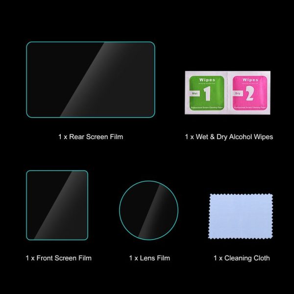 DJI Osmo Action 4 PULUZ 3-in-1 Lens Front and Back Screen Tempered Glass Explosion-proof Film (Transparent) - Image 7