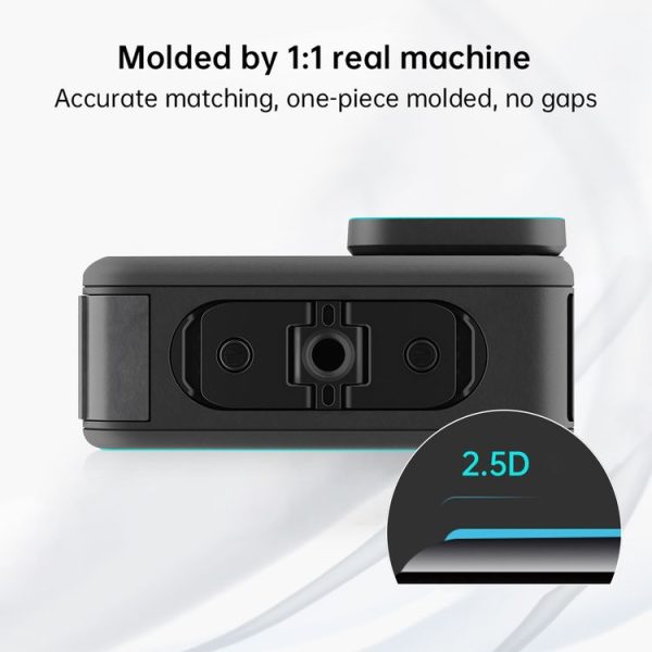 GoPro HERO13 Black PULUZ 3 in 1 Lens and Front Back Screen 9H 2.5D Tempered Glass Film (Transparent) - Image 4