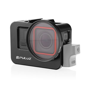 Insta360 Ace Pro / Ace PULUZ Metal Cage Adapter Frame with 52mm UV Filter & Adapter Ring (Black)