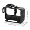 Insta360 Ace Pro / Ace PULUZ Metal Cage Adapter Frame with 52mm UV Filter & Adapter Ring (Black) - Image 4