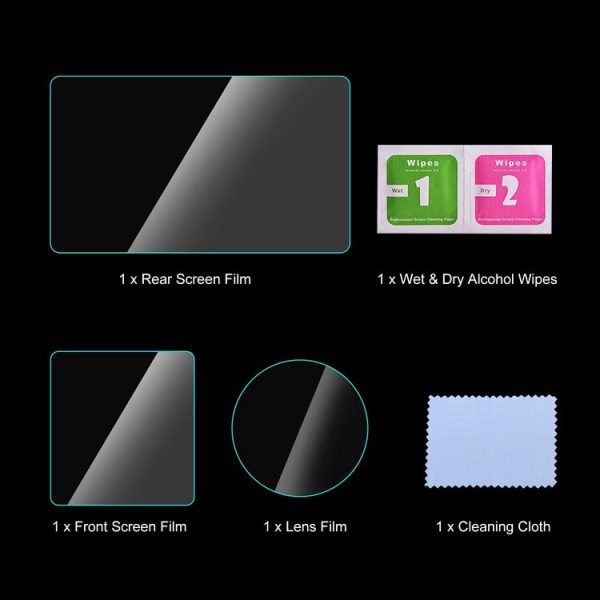 DJI Osmo Action 5 Pro PULUZ 3-in-1 Lens Front and Back Screen Tempered Glass Explosion-proof Film (Transparent) - Image 7