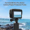 Insta360 Ace Pro PULUZ Plastic Cage Expansion Adapter Frame with Cold Shoe Base (Black) - Image 2