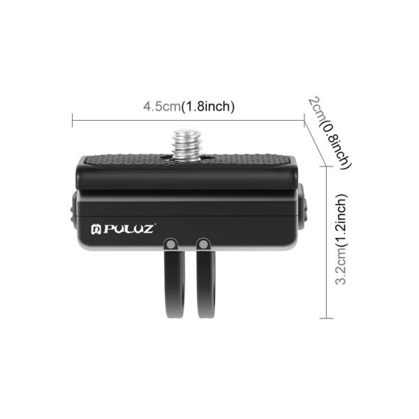 Insta360 Ace / Ace Pro / X4 PULUZ Magnetic Quick Release Base Mount (Black) - Image 4