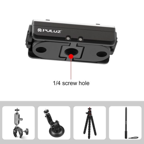 Insta360 Ace / Ace Pro / X4 PULUZ Magnetic Quick Release Base Mount (Black) - Image 5