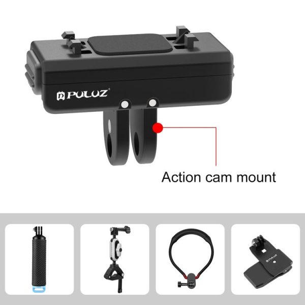 Insta360 Ace / Ace Pro / X4 PULUZ Magnetic Quick Release Base Mount (Black) - Image 6