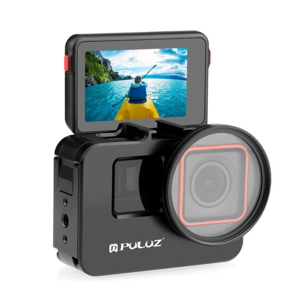 Insta360 Ace Pro / Ace PULUZ Metal Cage Adapter Frame with 52mm UV Filter & Adapter Ring (Black) - Image 6