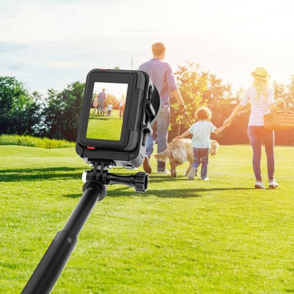 Insta360 Ace Pro / Ace PULUZ Metal Cage Adapter Frame with 52mm UV Filter & Adapter Ring (Black) - Image 9