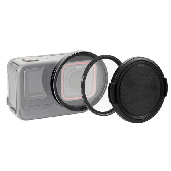 Insta360 Ace Pro PULUZ 52mm UV Lens Filter Adapter Ring with Lens Cover (Black)